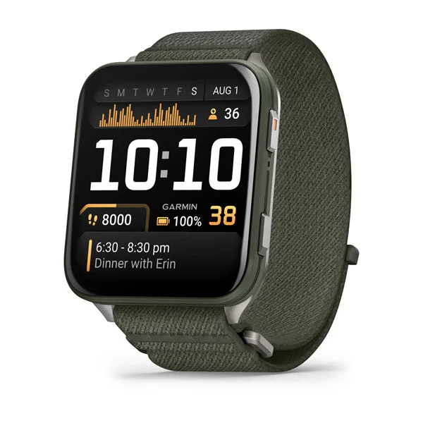 RELOJ GARMIN VENU X1 41X46MM BLACK SLATE TITANIUM - BLACK NYLON BAND 010-02980-00